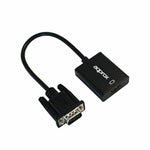 Adaptateur VGA vers HDMI avec Audio approx! APPC25 3,5 mm Micro USB 20 cm 720p/1080i/1080p Noir