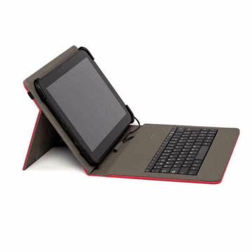 Case for Tablet and Keyboard Nilox NXFU002 10.5" Red