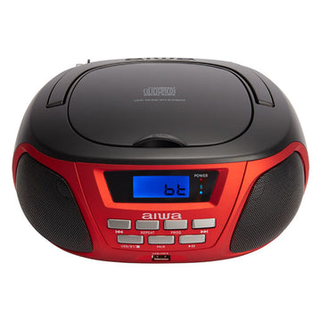 Radio CD Bluetooth MP3 Aiwa BBTU-300RD Črna Rdeča