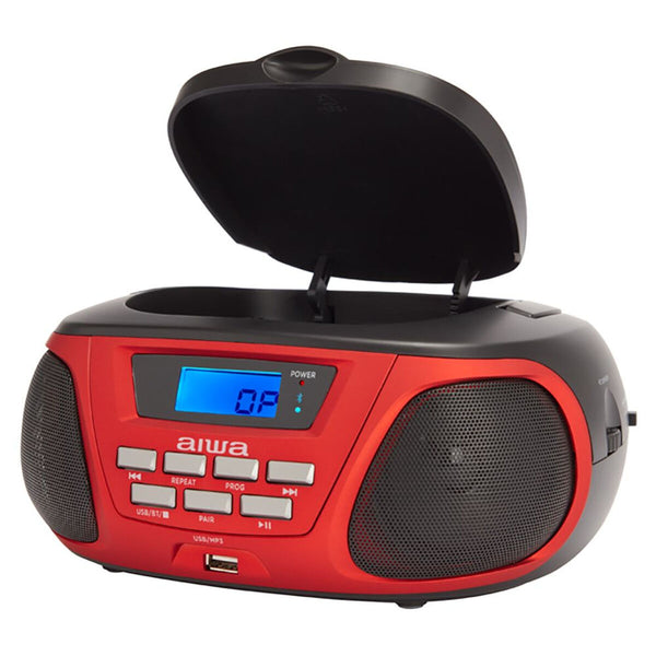 Radio CD Bluetooth MP3 Aiwa BBTU300RD    5W Rdeča Črna