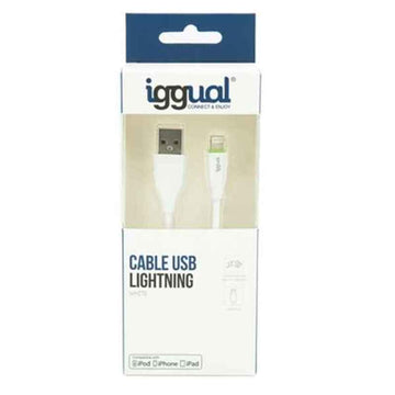 Kabel Lightning iggual IGG316955 1 m Bela