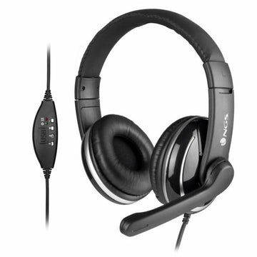 Casques avec Microphone NGS NGS-HEADSET-0196 Noir