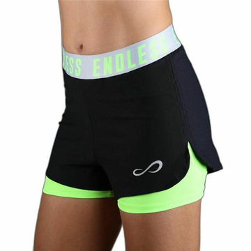 Sports Shorts for Women Endless Tech Iconic Yellow Black