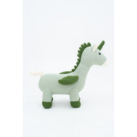 Fluffy toy Crochetts AMIGURUMIS MINI Green Unicorn 51 x 42 x 26 cm