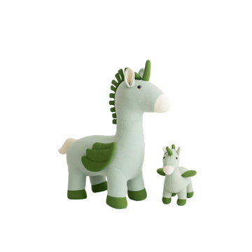 Fluffy toy Crochetts AMIGURUMIS PACK Green Unicorn 51 x 26 x 42 cm 98 x 33 x 88 cm 2 Pieces