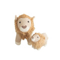 Fluffy toy Crochetts AMIGURUMIS MINI Brown Lion 45 x 16 x 27 cm 84 x 32 x 57 cm 2 Pieces