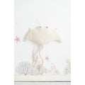Fluffy toy Crochetts OCÉANO White Manta ray 67 x 77 x 11 cm