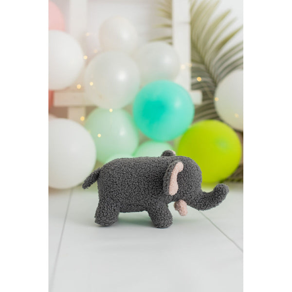 Fluffy toy Crochetts Bebe Grey Elephant Pig 30 x 13 x 8 cm 2 Pieces