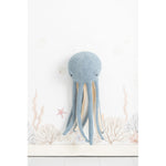Fluffy toy Crochetts OCÉANO Blue White Octopus Jellyfish 40 x 95 x 8 cm 3 Pieces