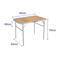 Table Klapptisch Marbueno 90 x 30/70 x 60 cm