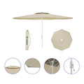 Parasol Marbueno Beige Polyester Acier Ø 270 cm