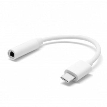 USB-C-zu-Jack 3.5 mm-Adapter PcCom Essential Weiß 10 cm