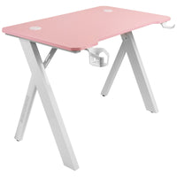 Desk Mars Gaming MGD100RGBP White Pink Steel 100 x 60 cm