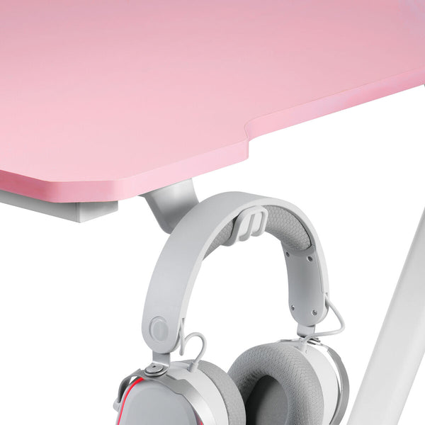 Desk Mars Gaming MGD100RGBP White Pink Steel 100 x 60 cm