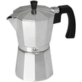 Italienische Kaffeemaschine JATA CCA6          * Silberfarben Aluminium 6 Tassen