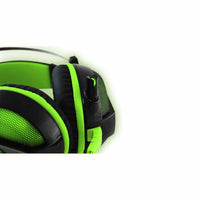 Gaming Headset with Microphone Droxio HADLOK USB Black Black/Green