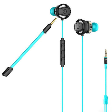 Slušalke z Mikrofonom Gaming Hiditec GHE010002 (3.5 mm) Črna Modra