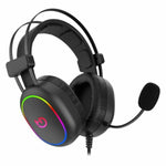 Casque avec Microphone Gaming Hiditec Erys ARGB Noir Multicouleur