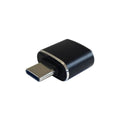 Câble Aisens Mini adaptador USB 3.1 Gen2 3A, tipo USB-C/M-A/H, Negro