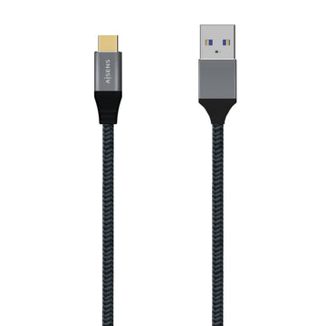 USB A to USB C Cable Aisens A107-0633 2 m Grey