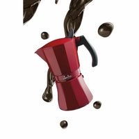 Cafetière Italienne JATA HCAF2012      * Rouge Aluminium (12 Tasses)