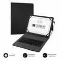 Case for Tablet and Keyboard Subblim SUB-KT1-USB001 Black Spanish Qwerty