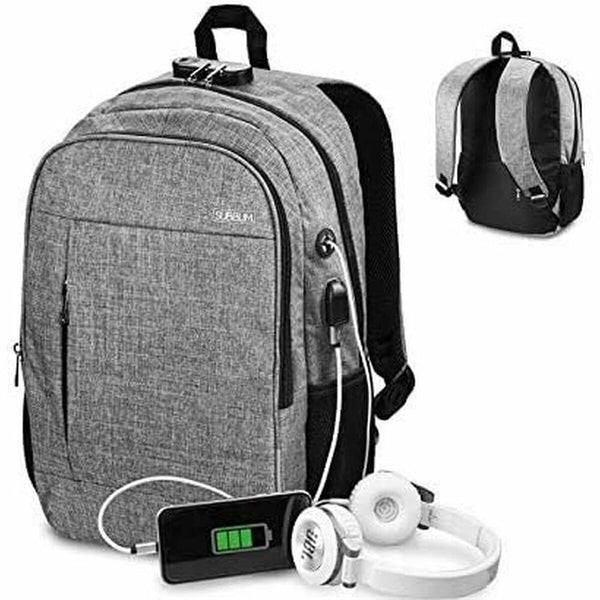 Nahrbtnik za Laptop in Tablični Računalnik z USB Izhodom Subblim Urban Lock Backpack 16"