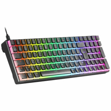 Gaming Keyboard Mars Gaming MKULTRABRES Spanish Qwerty LED RGB Black