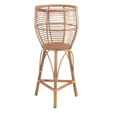 Planter 37,5 x 37,5 x 80 cm Natural Rattan