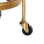 Kitchen Trolley 59 x 46 x 67 cm Crystal Golden Metal