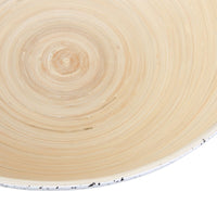 Fruit Bowl 30 x 30 x 14,5 cm Natural White Bamboo