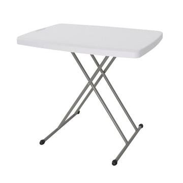 Table Piable Blanc Acier HDPE 76 x 50 x 71,5 cm