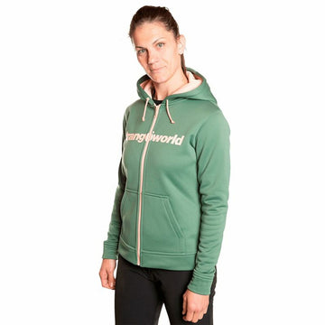 Giacca Sportiva da Donna Trangoworld Liena Con cappuccio Verde