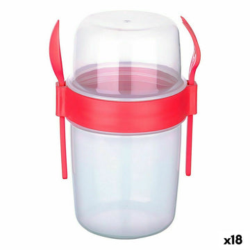 Lunchbox Titiz Löffel Gabel 1,1 L 13 x 10 x 18 cm (18 Stück)