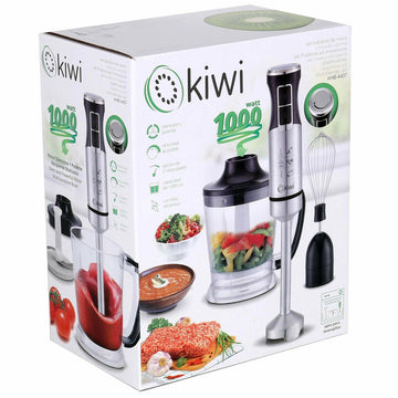 frullatore ad immersione Kiwi KHB-4437 1 L 1000W Acciaio inossidabile