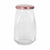 Transparentes Glasgefäß Inde Tasty mit Deckel 1,05 L (12 Stück)