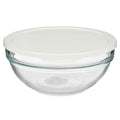 Panier-repas rond avec couvercle Chefs Blanc 1,135 L 17,2 x 7,6 x 17,2 cm (4 Unités)