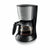 Cafétière électrique Philips Cafetera HD7462/20 (15 Tazas) Noir Acier 1000 W 1,2 L