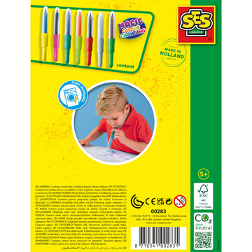 Set of Felt Tip Pens SES Creative Blow Airbrush Pens