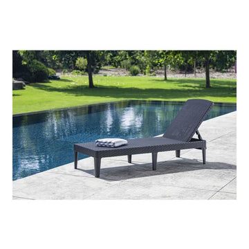 Sun-lounger Allibert by KETER Jaipur Resin Dark grey (187 x 58 x 29 cm)