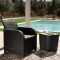 Gartenstuhl Allibert by KETER San Remo Synthetischer Rattan Dunkelgrau PP (65 x 63 x 74 cm)