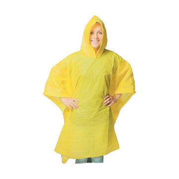 Wasserfeste Poncho mit Kapuze Einheitsgröße