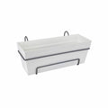 Plant pot Elho White polypropylene Plastic Rectangular 50 cm