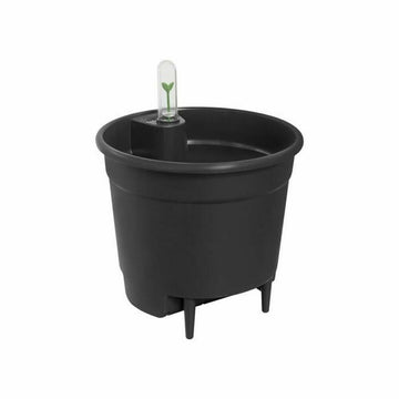 Plant pot Elho Black polypropylene Circular Modern Ø 21 cm 21 cm