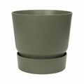 Plant pot Elho Greenville Ø 24,48 cm Green Plastic Circular Ø 25 cm Ø 24,5 x 23,30 cm