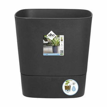 Selbstbewässernder Blumentopf Elho Greensense Aqua Care Ø 38 x 38,9 cm Dunkelgrau karriert