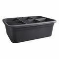 Plant pot Elho 7,4 x 76 x 26,8 cm Black Plastic Squared