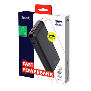 Powerbank Trust 24880 Schwarz 20000 mAh (1 Stück)