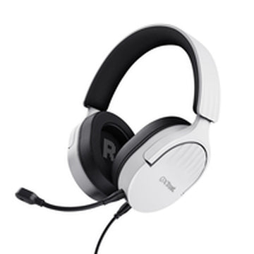 Headphones with Microphone Trust GXT489W FAYZO Black/White