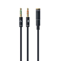 Audio Jack (3.5 mm) Splitter Cable GEMBIRD CCA-418M 20 cm